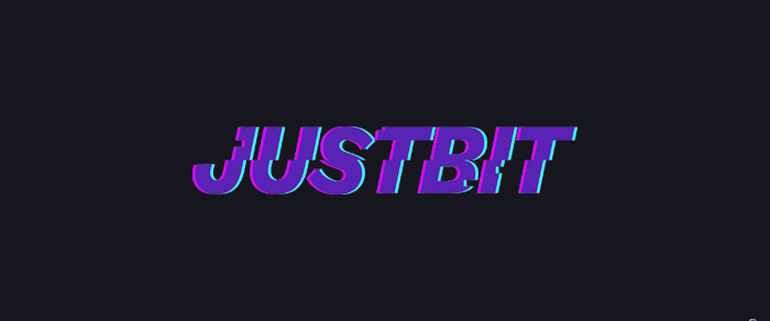 Justbit casino logo featured on a black background with begambleaware.org logo